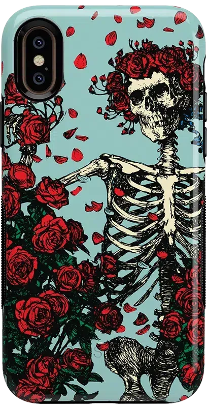 Forever Grateful | Grateful Dead Skeleton Floral Case