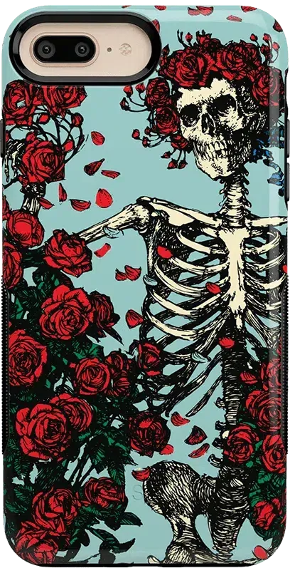 Forever Grateful | Grateful Dead Skeleton Floral Case