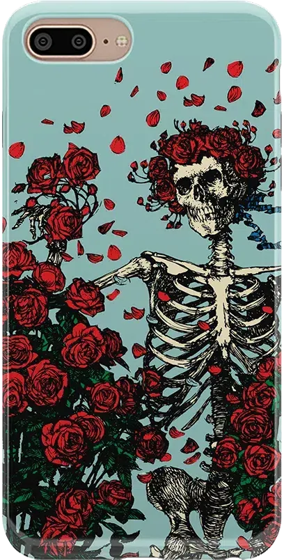 Forever Grateful | Grateful Dead Skeleton Floral Case