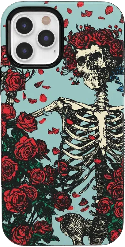 Forever Grateful | Grateful Dead Skeleton Floral Case