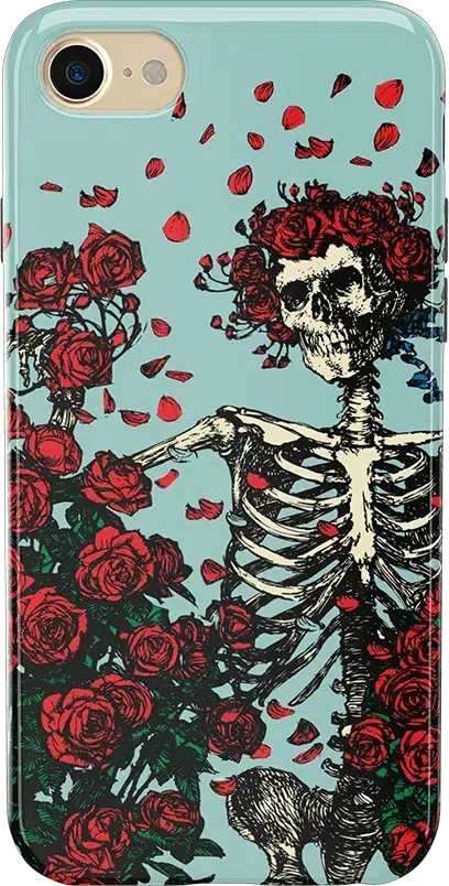 Forever Grateful | Grateful Dead Skeleton Floral Case