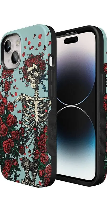 Forever Grateful | Grateful Dead Skeleton Floral Case