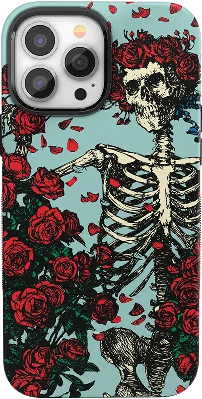 Forever Grateful | Grateful Dead Skeleton Floral Case