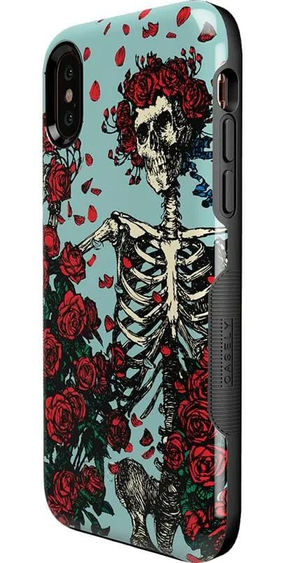 Forever Grateful | Grateful Dead Skeleton Floral Case