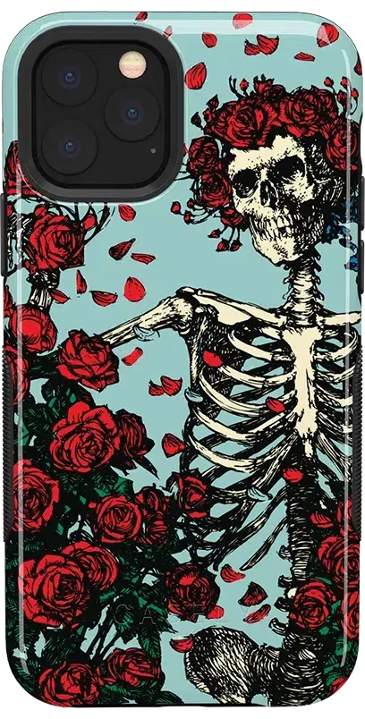 Forever Grateful | Grateful Dead Skeleton Floral Case