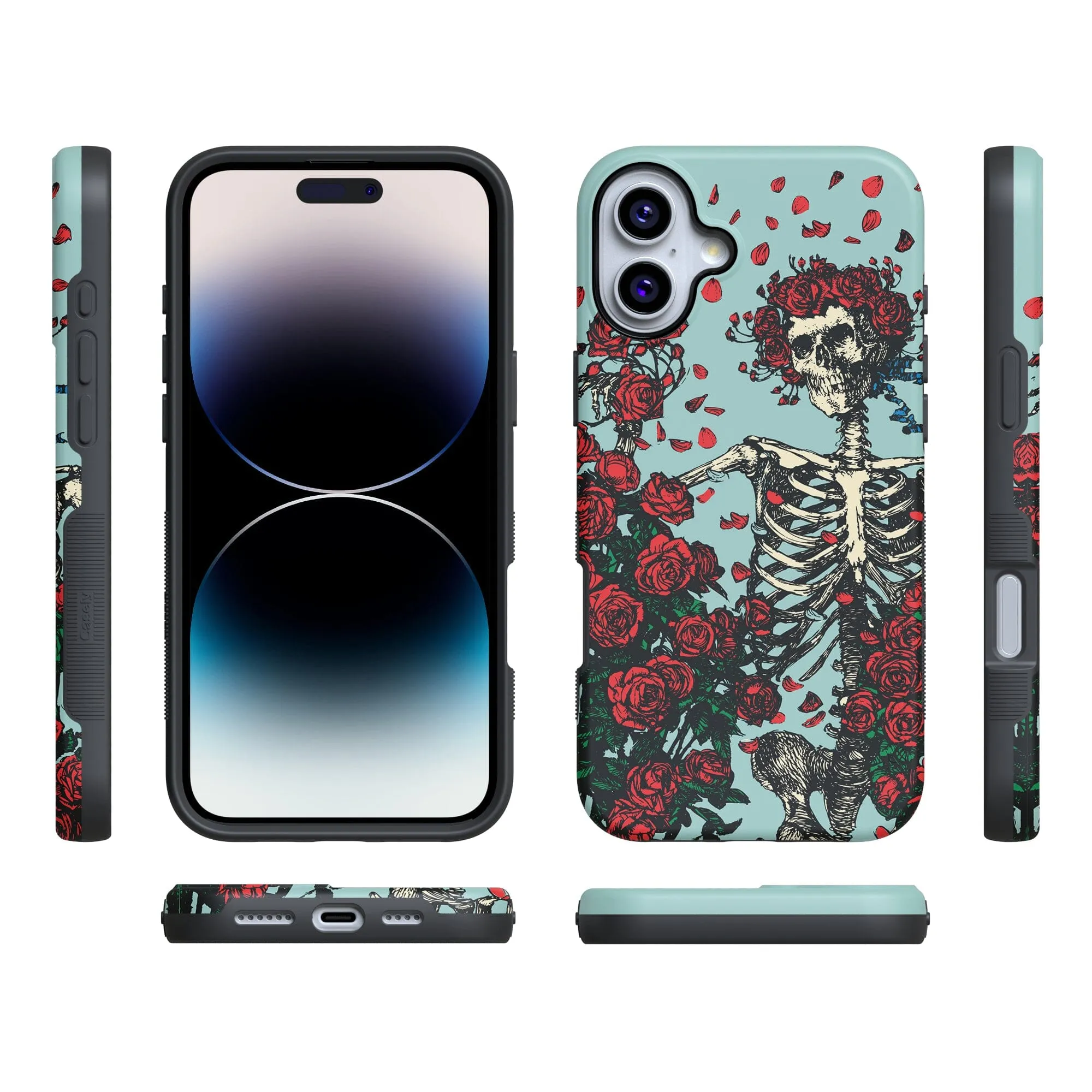 Forever Grateful | Grateful Dead Skeleton Floral Case