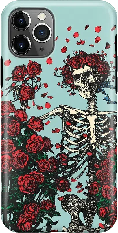 Forever Grateful | Grateful Dead Skeleton Floral Case