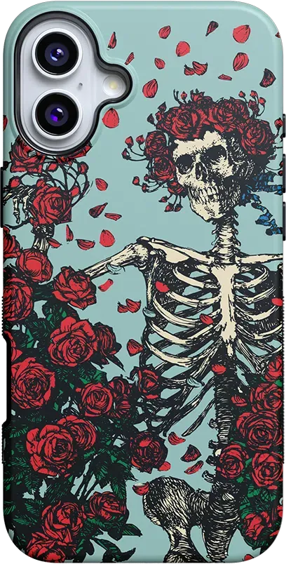 Forever Grateful | Grateful Dead Skeleton Floral Case