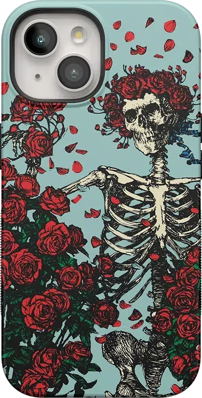 Forever Grateful | Grateful Dead Skeleton Floral Case