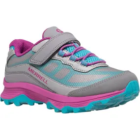 Girl's Merrell | Moab Speed Low A/C Waterproof Sneaker |Gray Turquoise