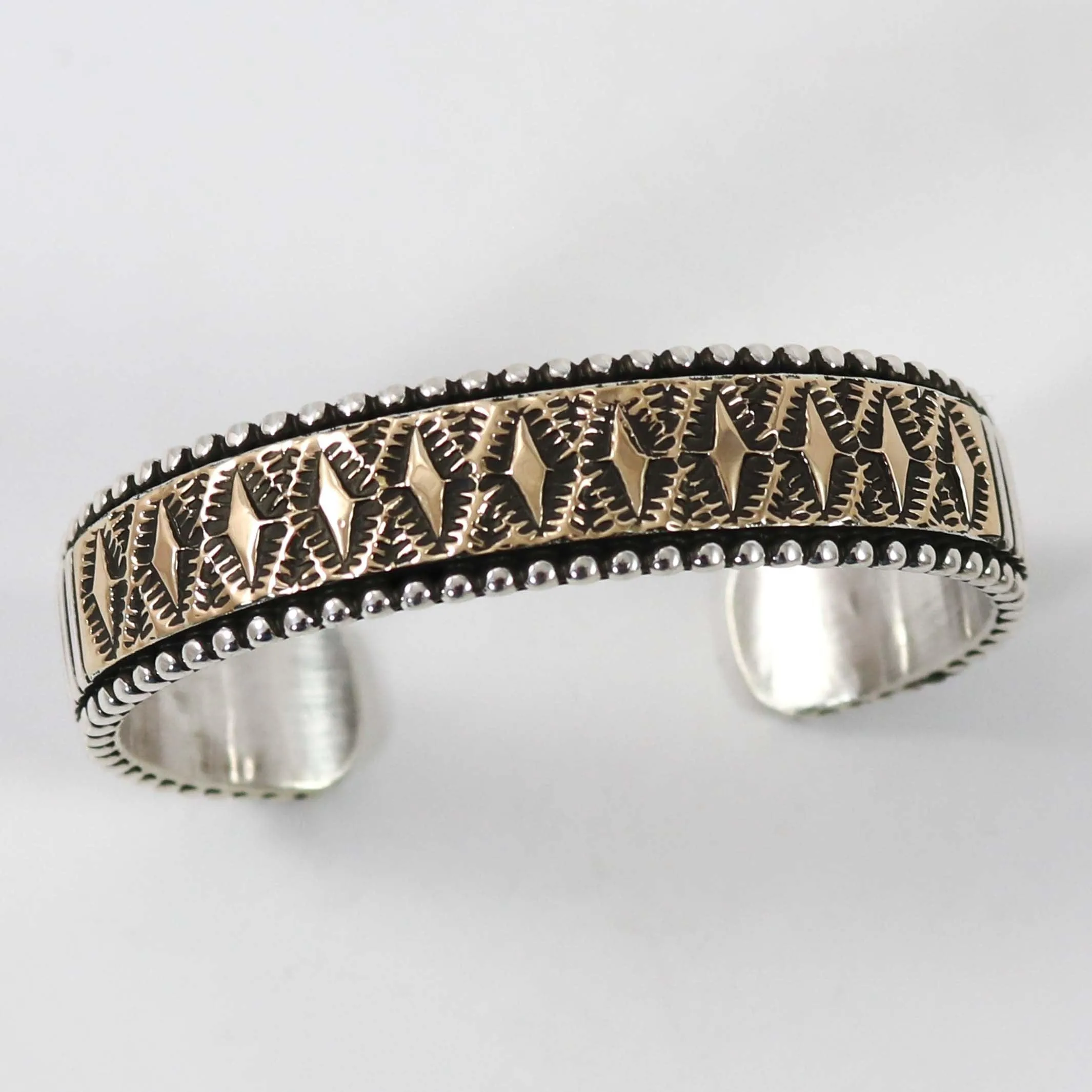 Gold on Silver Cuff