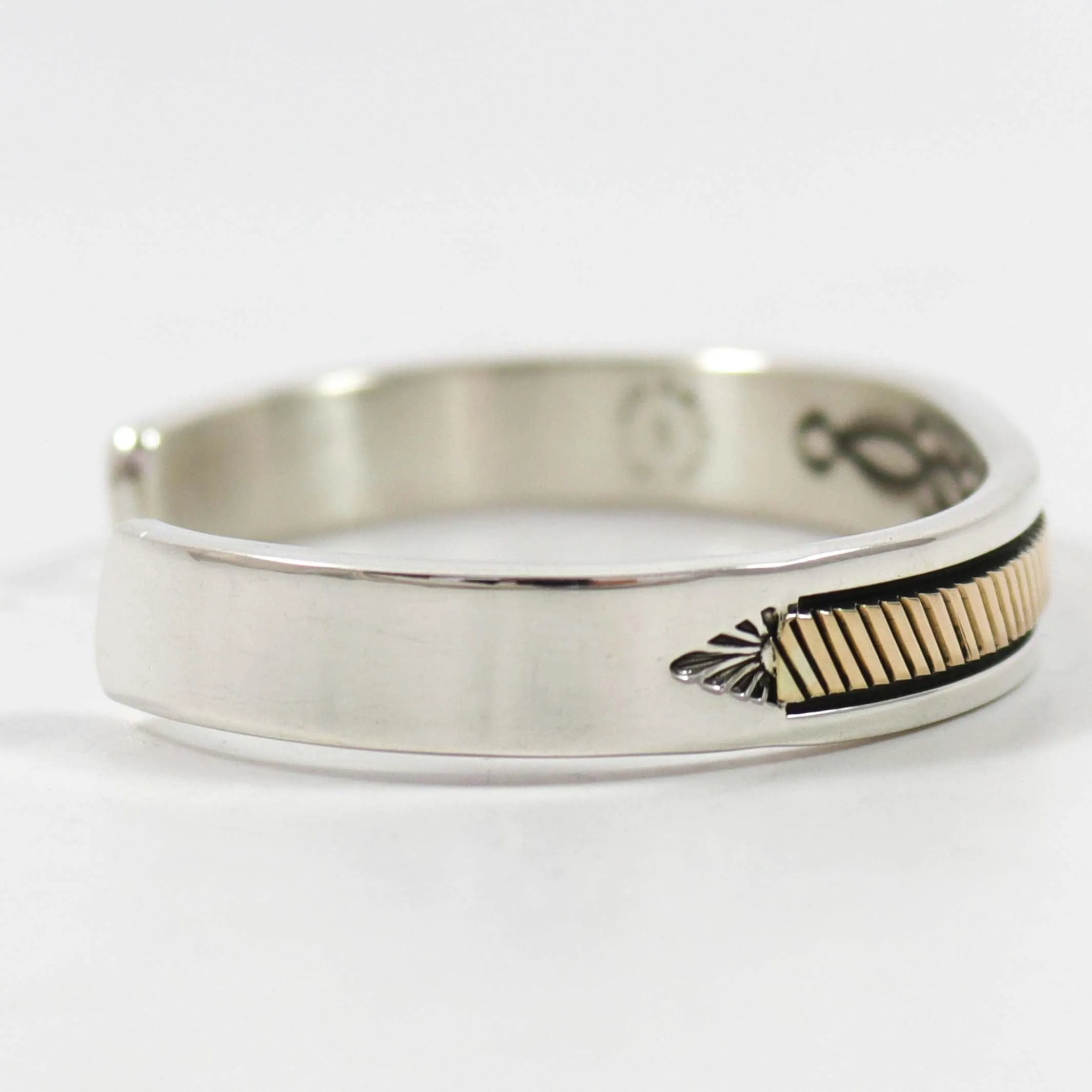 Gold on Silver Cuff