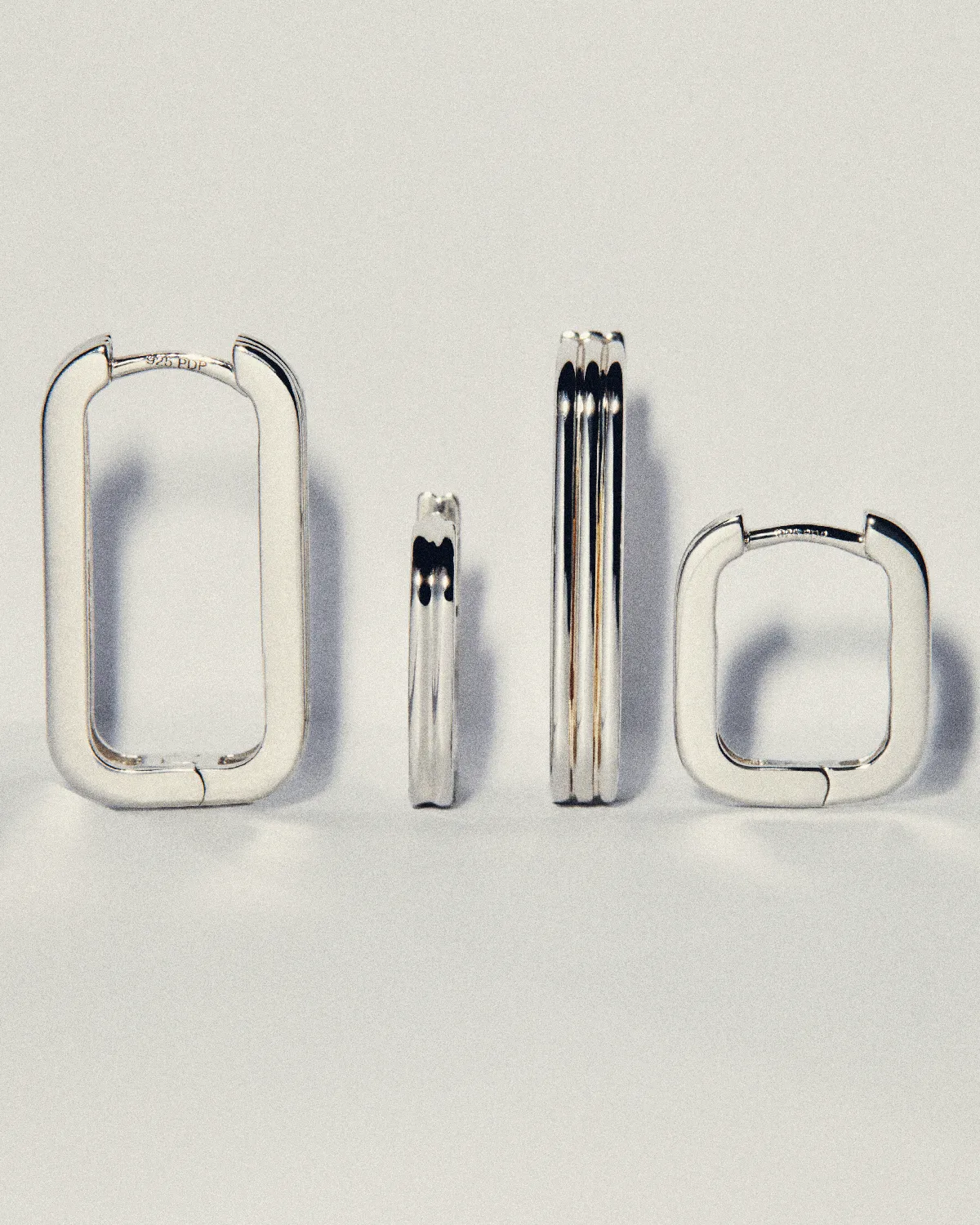 GRID 1 Nova Silver Earrings