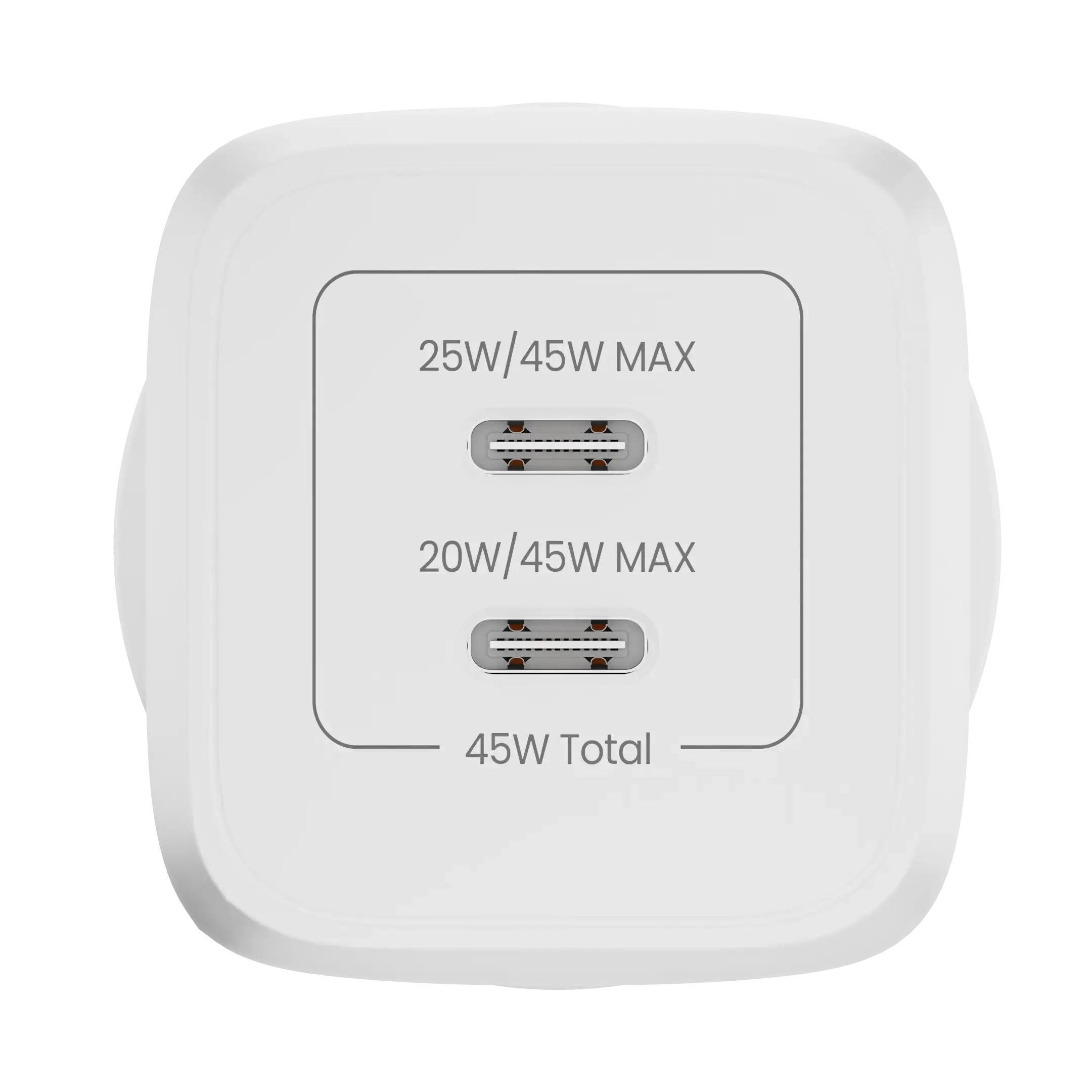 Hammer Gan Charger 45W Dual USB-C (Type C) Fast Charger