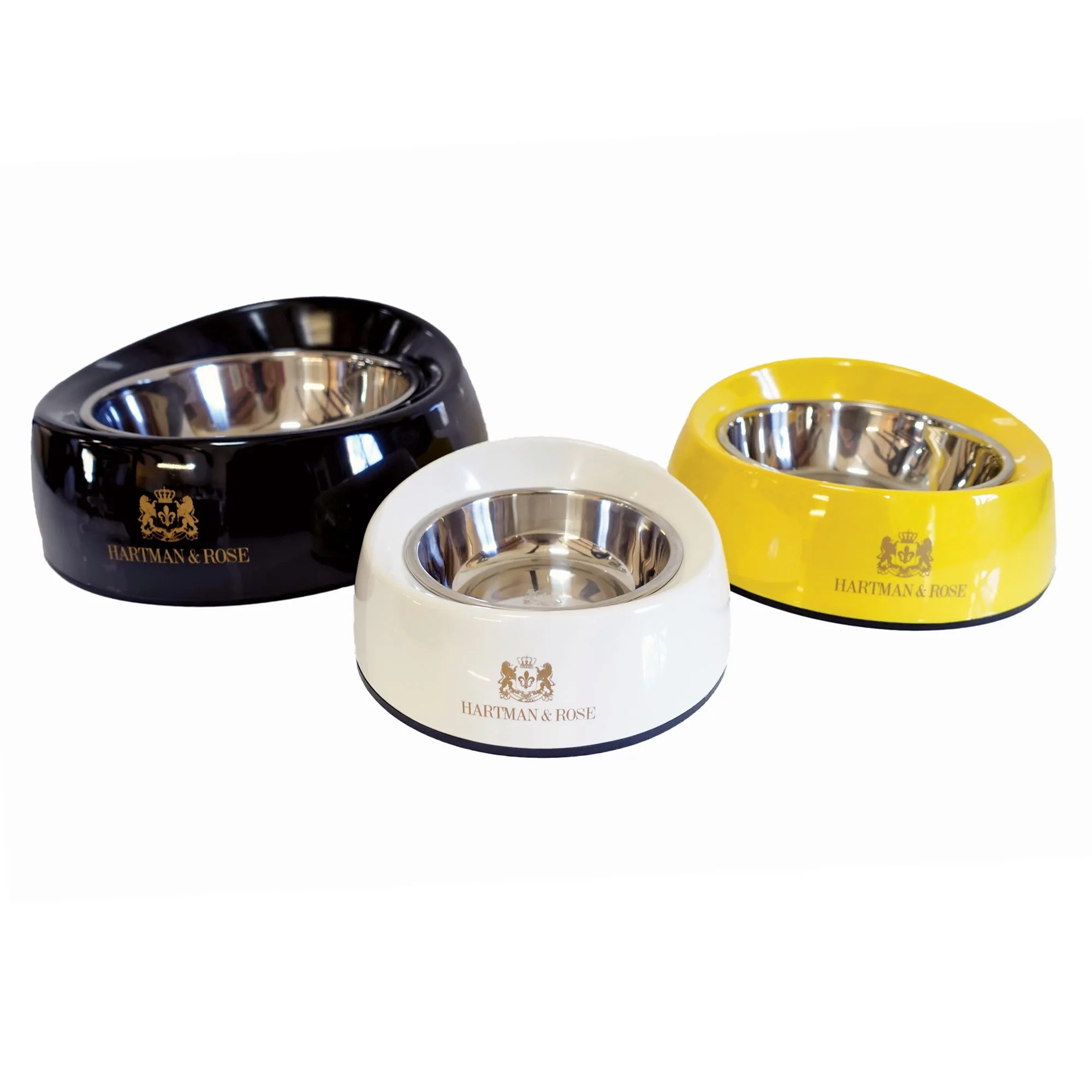 H&R Canary Yellow Melamine Dog Bowl