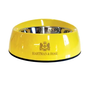 H&R Canary Yellow Melamine Dog Bowl