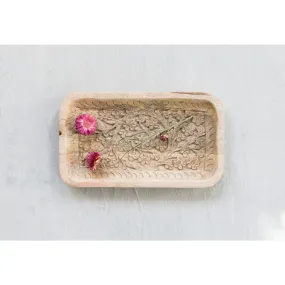 Hand-Carved Mango Wood Tray