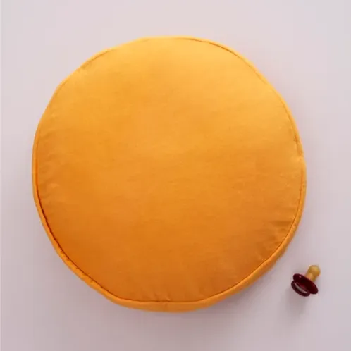 Kids Concept 40cm Round Floor Cushion in Mango