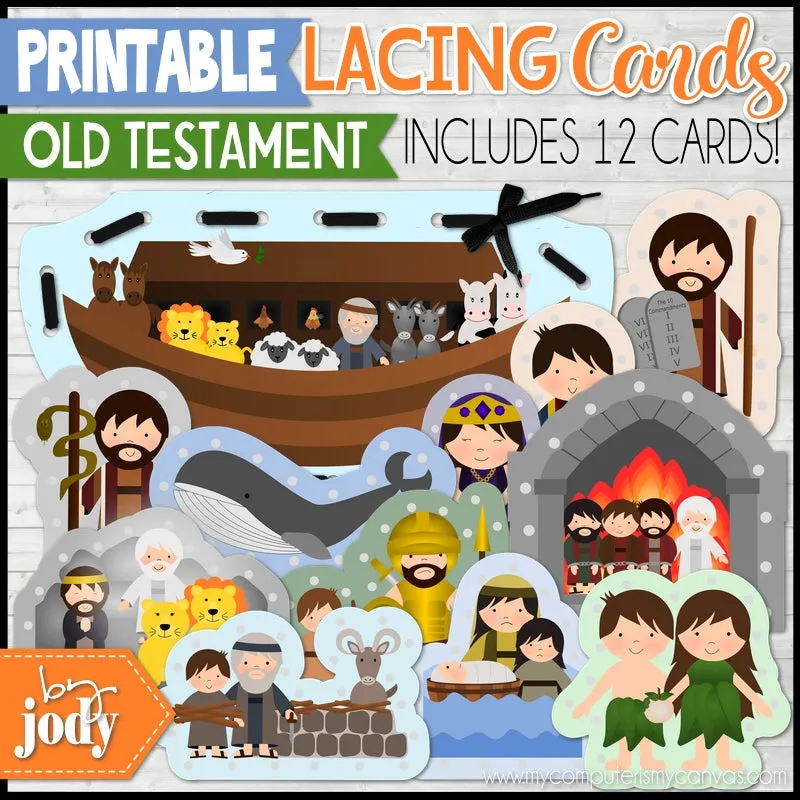 Lacing Cards {OLD TESTAMENT} PRINTABLE