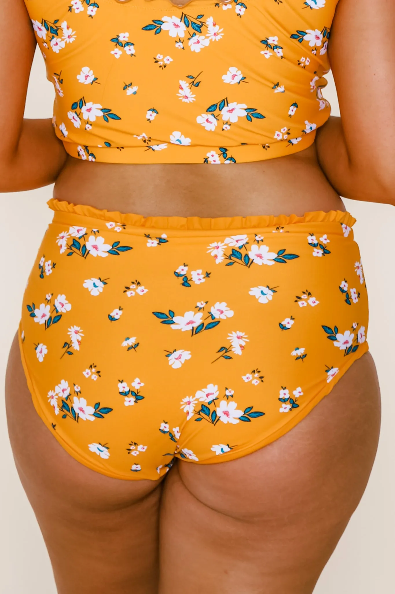 Lush Reversible Bottoms | Mango/Floral | Final Sale