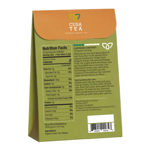 Mango Green Instant Tea by Cusa Tea & Coffee