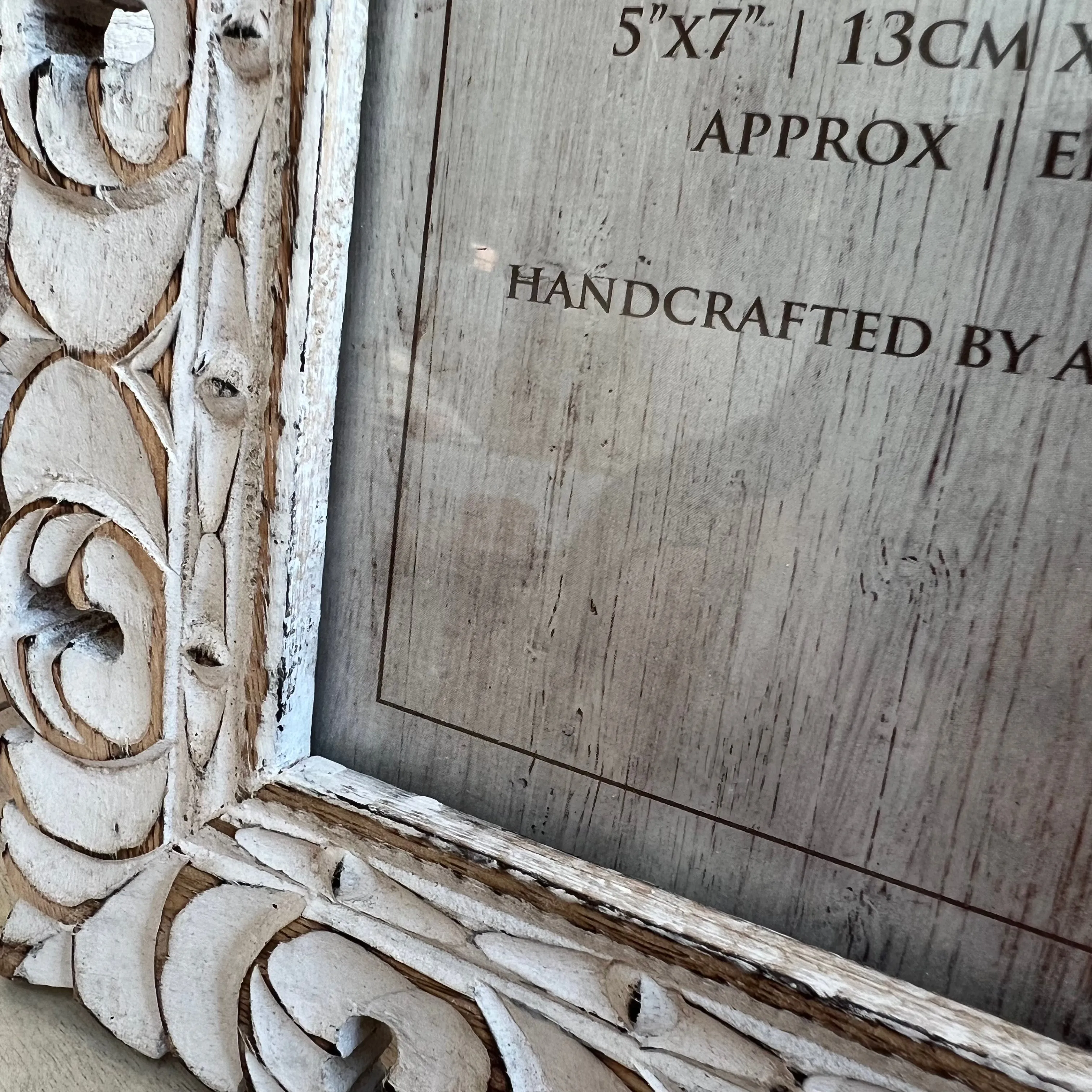 Mango Wood Hand Carved Photo Frame