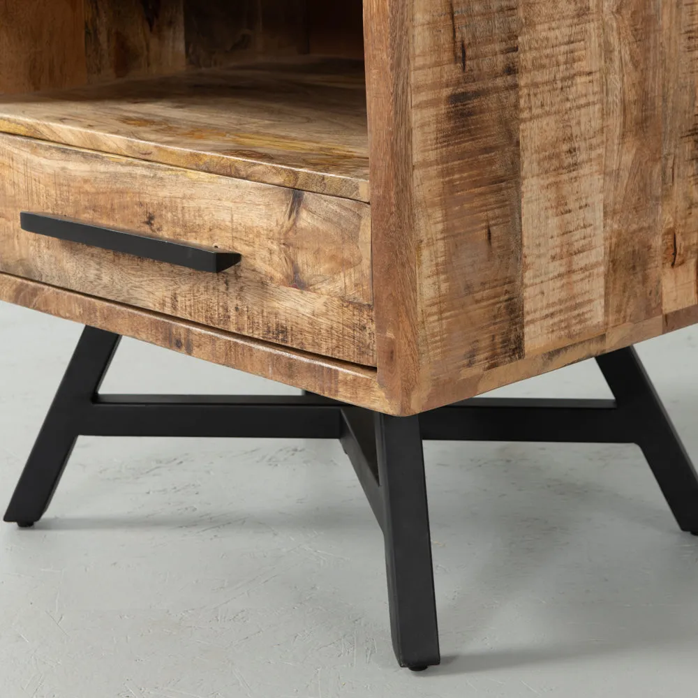 MAURA -  Mango Wood Night Stand