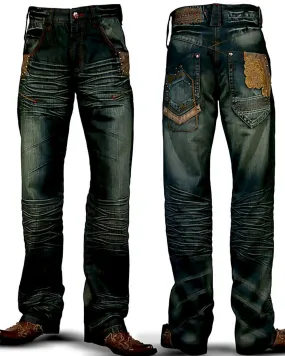 Men's Fashion Denim Jeans Angelo Brown