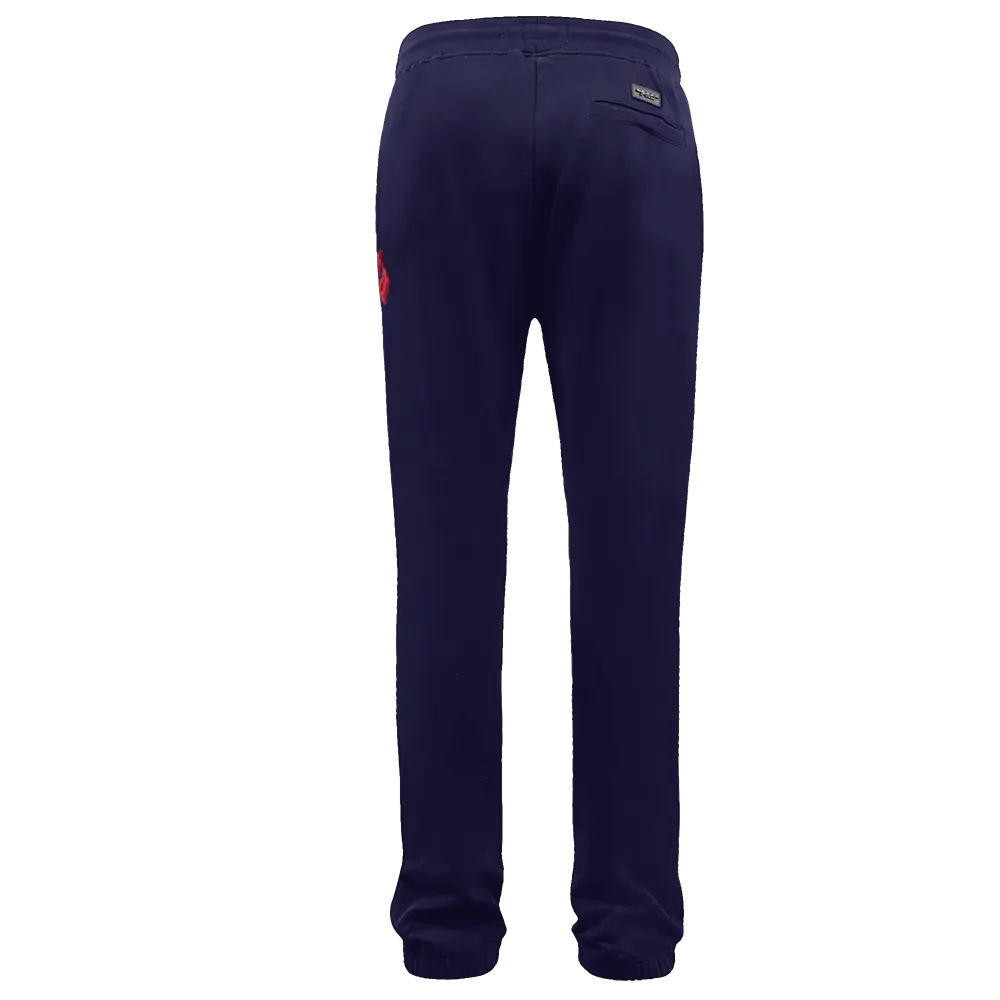 MLB ATLANTA BRAVES OLD ENGLISH MEN'S SWEATPANT (MIDNIGHT NAVY)