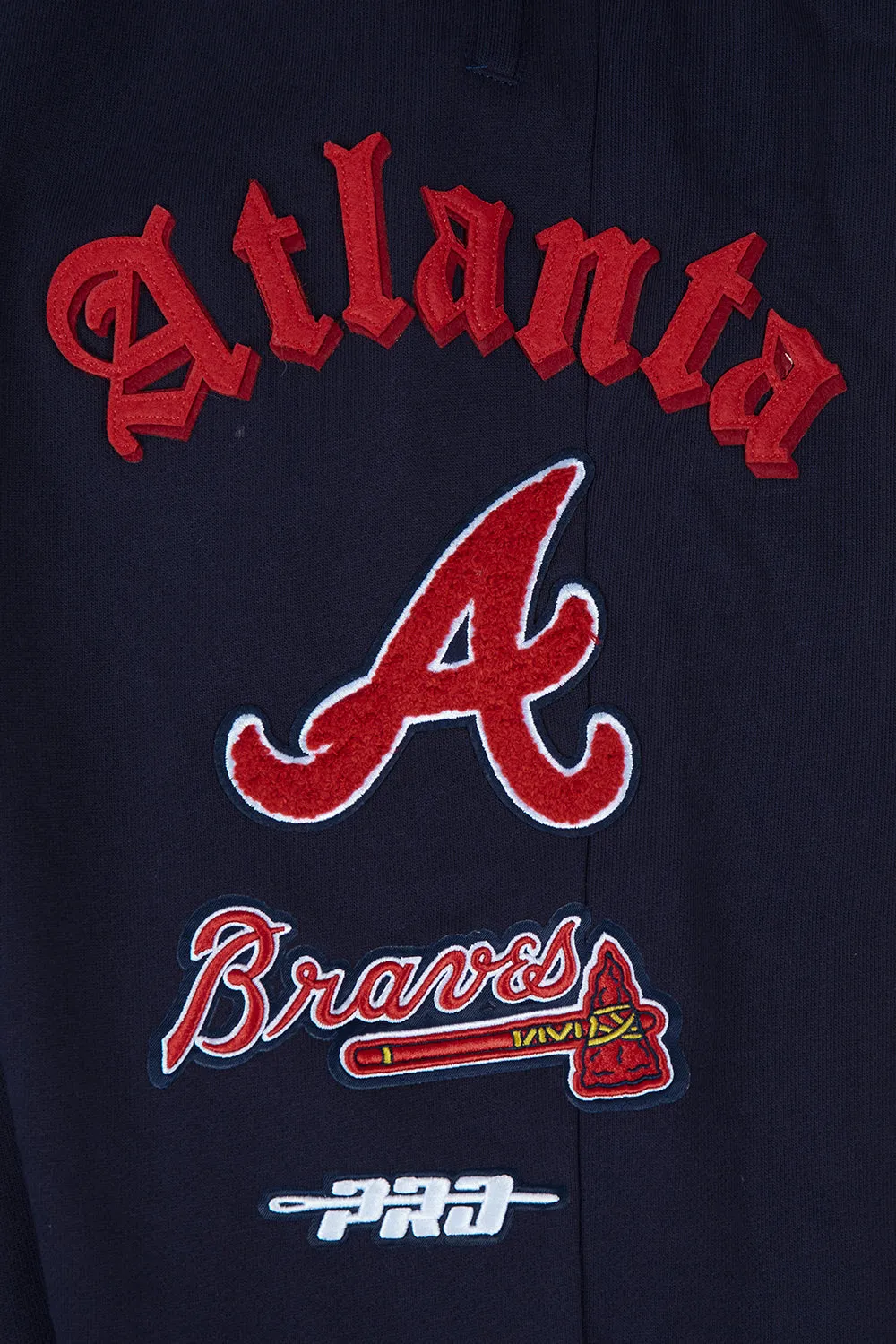 MLB ATLANTA BRAVES OLD ENGLISH MEN'S SWEATPANT (MIDNIGHT NAVY)