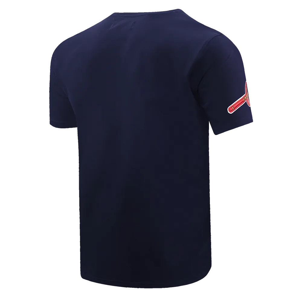 MLB ATLANTA BRAVES OLD ENGLISH MEN'S TOP (MIDNIGHT NAVY)