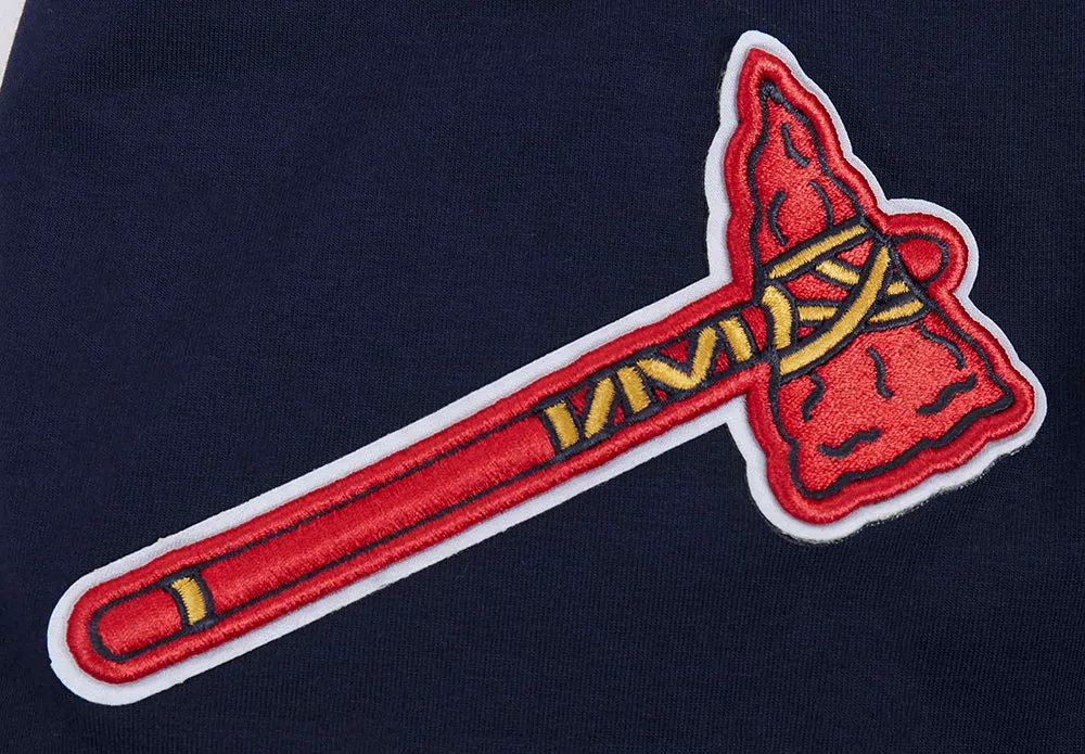 MLB ATLANTA BRAVES OLD ENGLISH MEN'S TOP (MIDNIGHT NAVY)