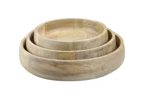 Natural Mango Wood Serving Bowls