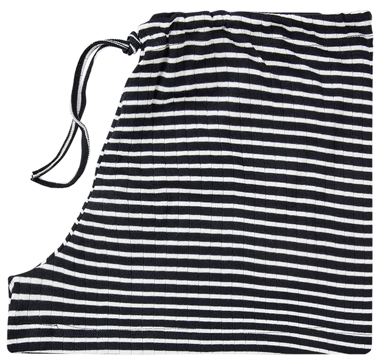 NPS Nova Shorts NPS Stripes, Black/Ecru