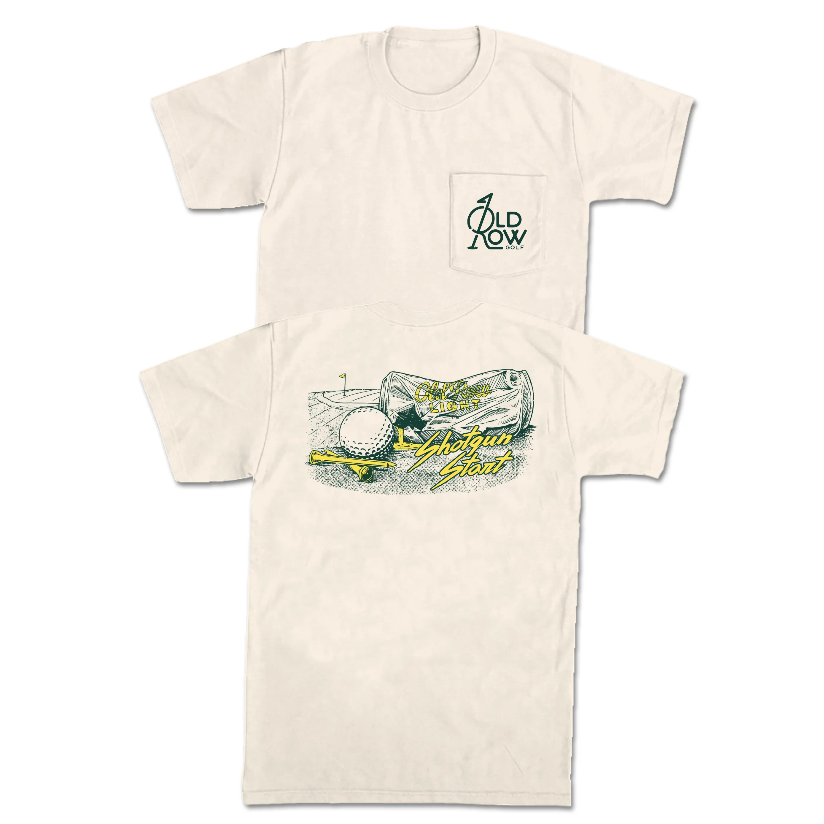 Old Row Golf Shotgun Start Pocket Tee