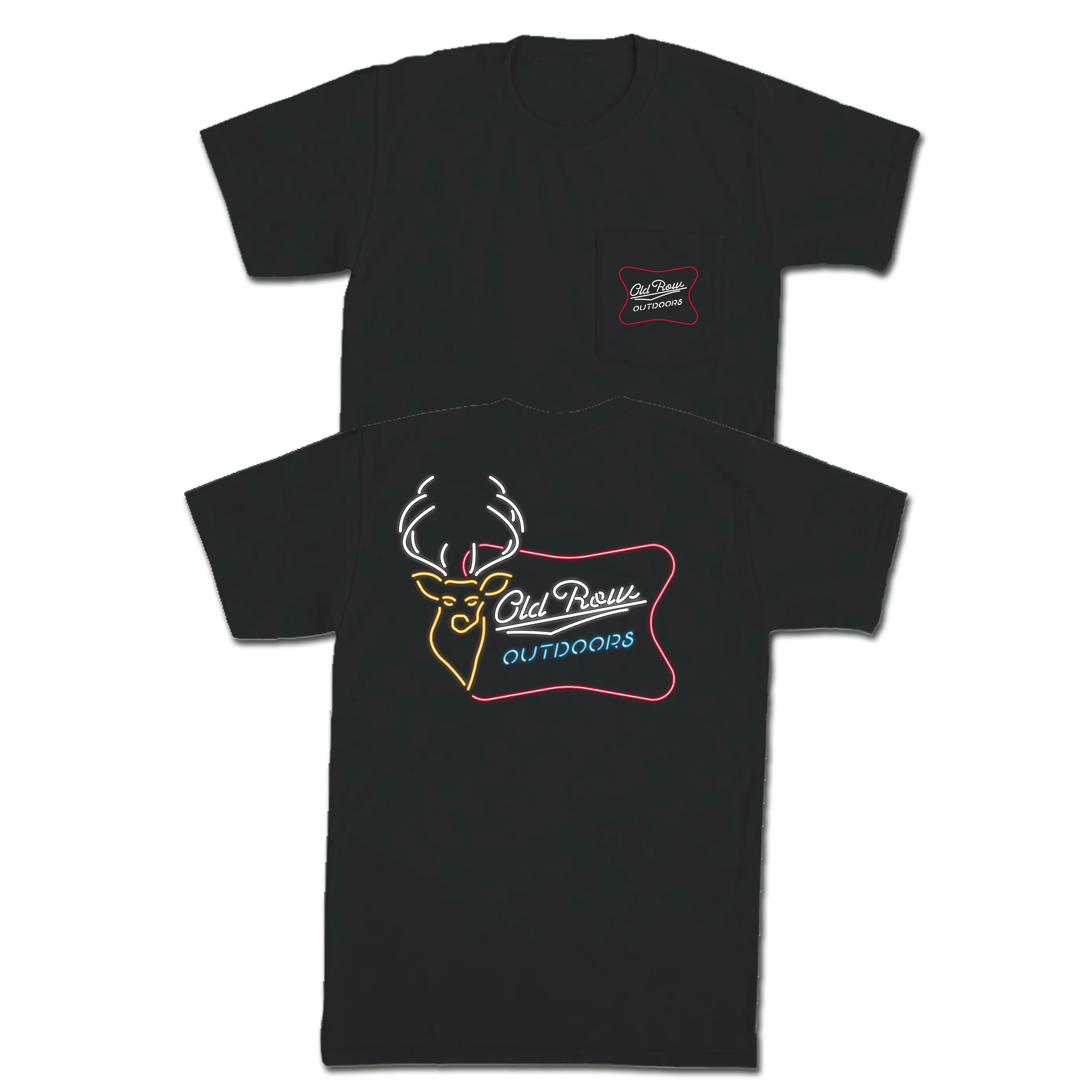 Old Row Outdoors Neon Buck Pocket Tee