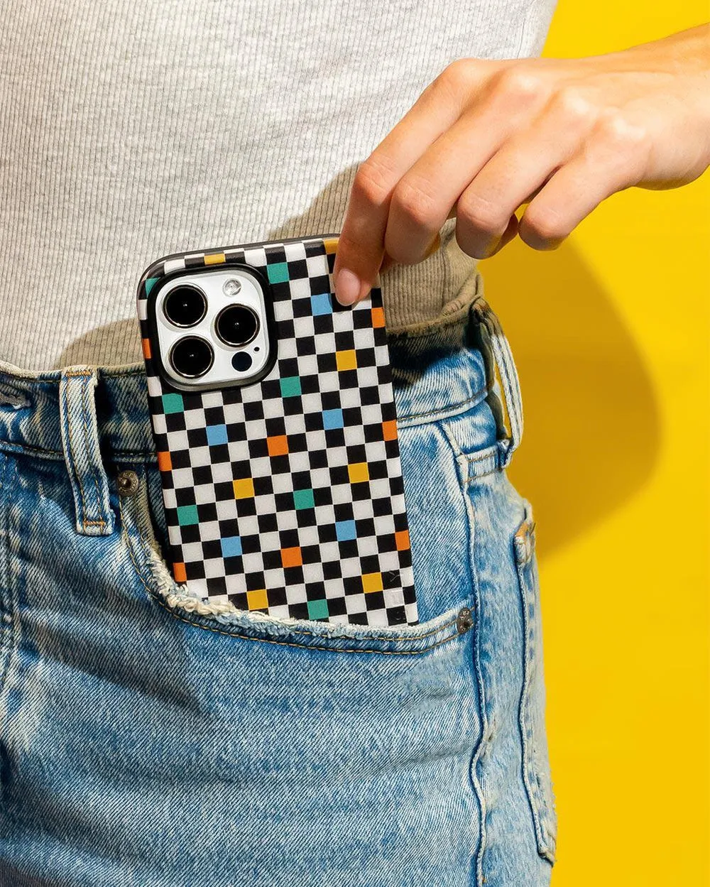 Old Skool | Retro Checkerboard Case