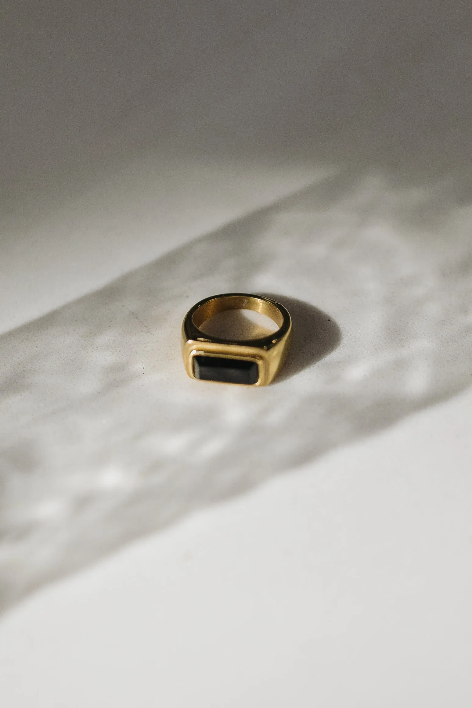 Onyx Stone Fashion Ring