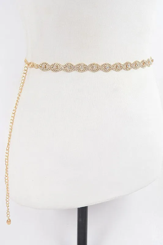 RHINESTONE FASHION BELT