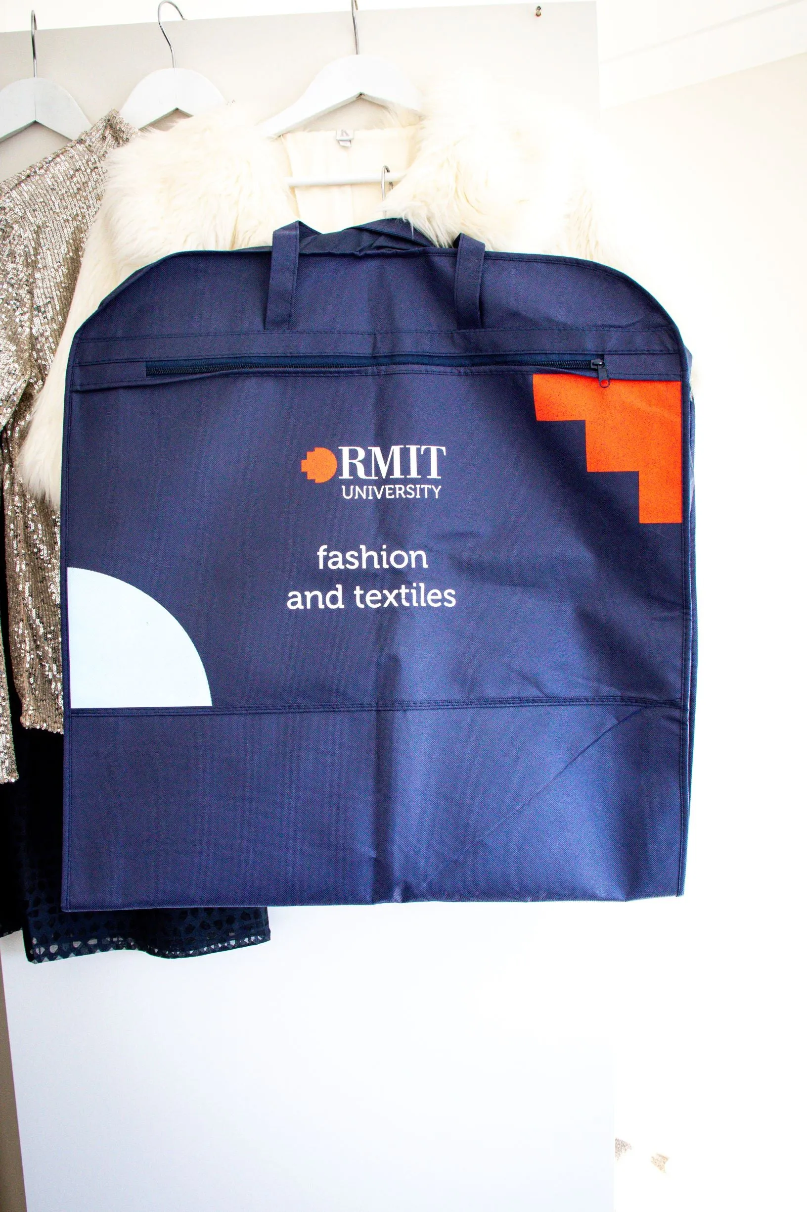 RMIT Fashion Textiles Garment Bag