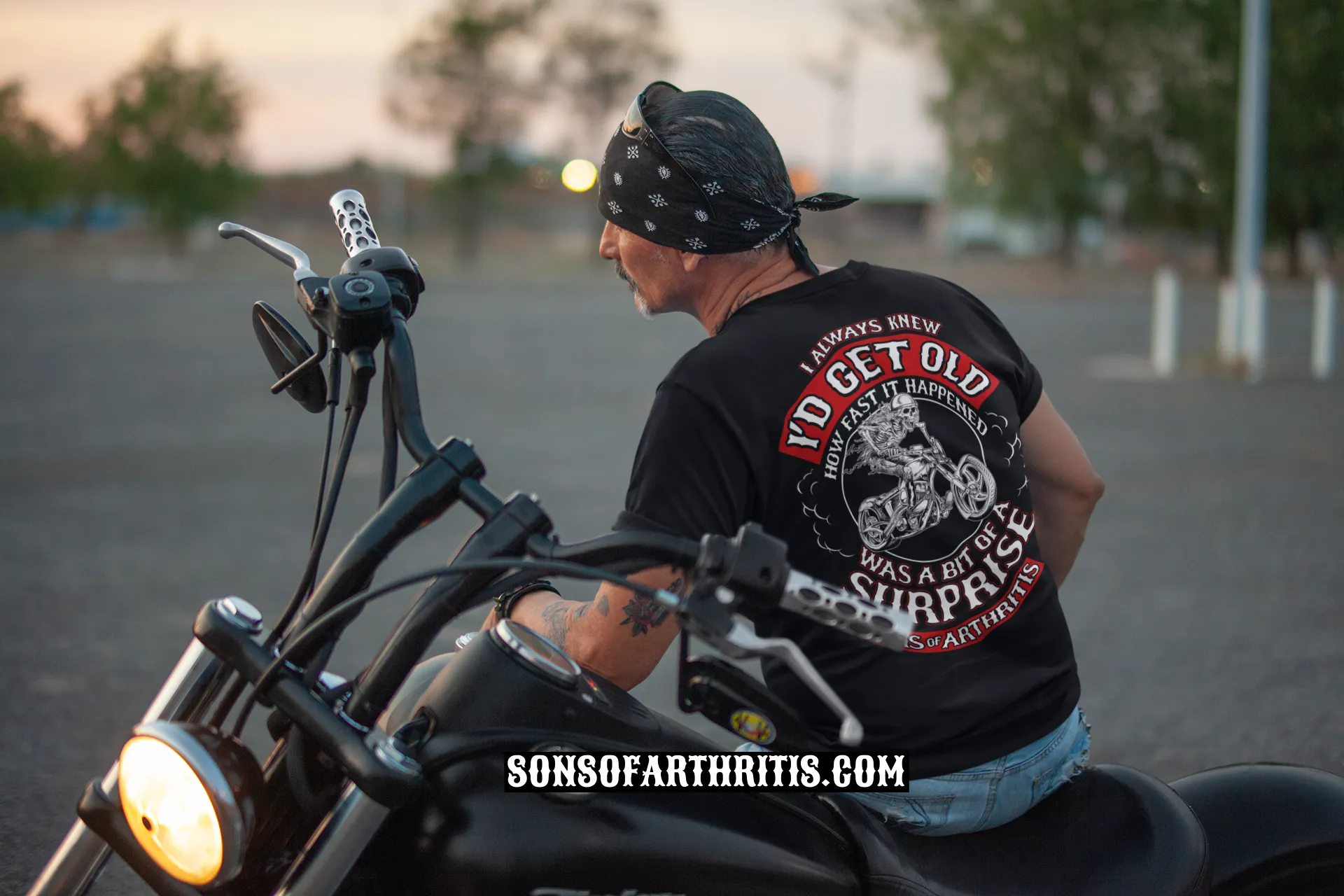 Sons of Arthritis OLD & FAST Black Tee