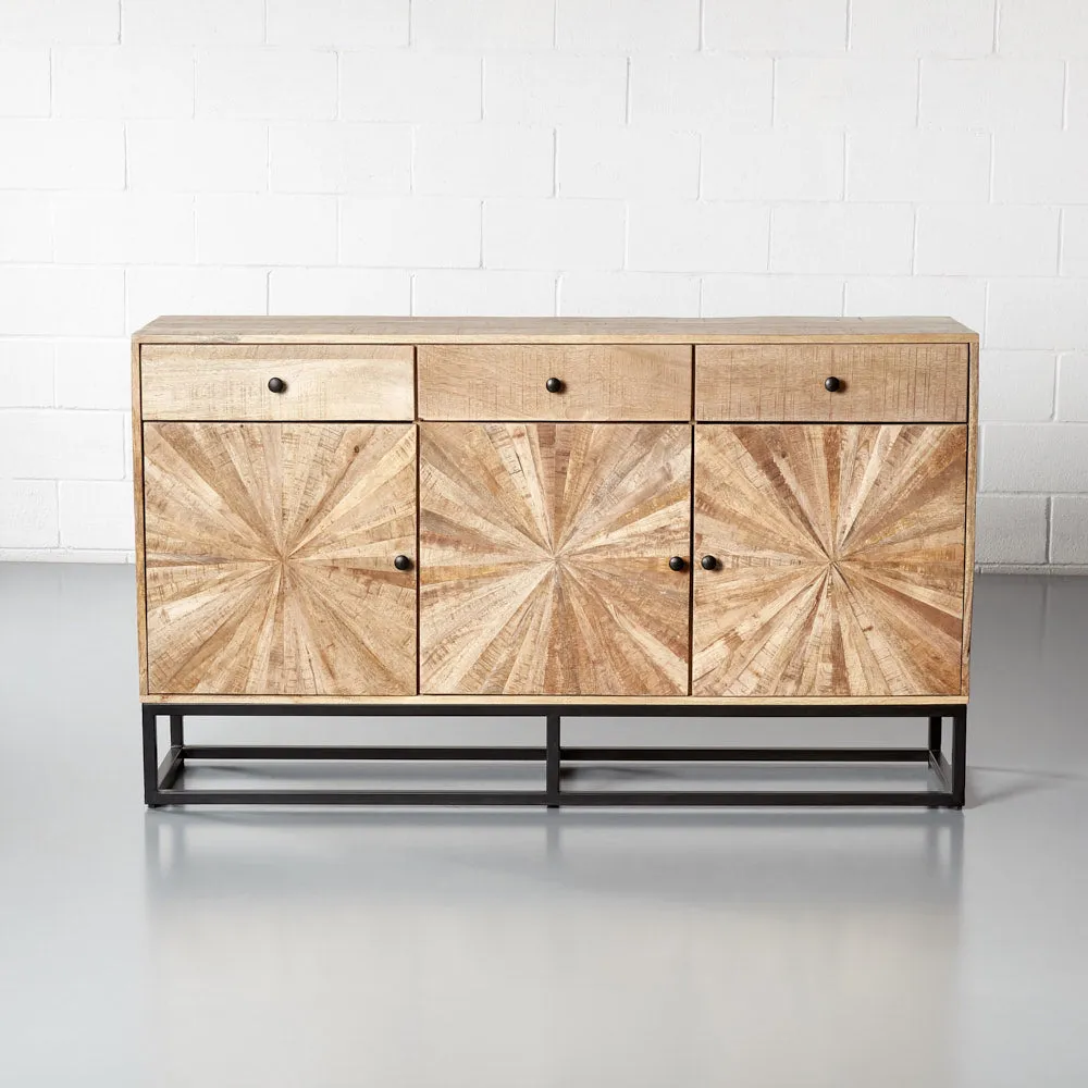 SUNBURST - Mango Wood Sideboard