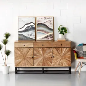 SUNBURST - Mango Wood Sideboard