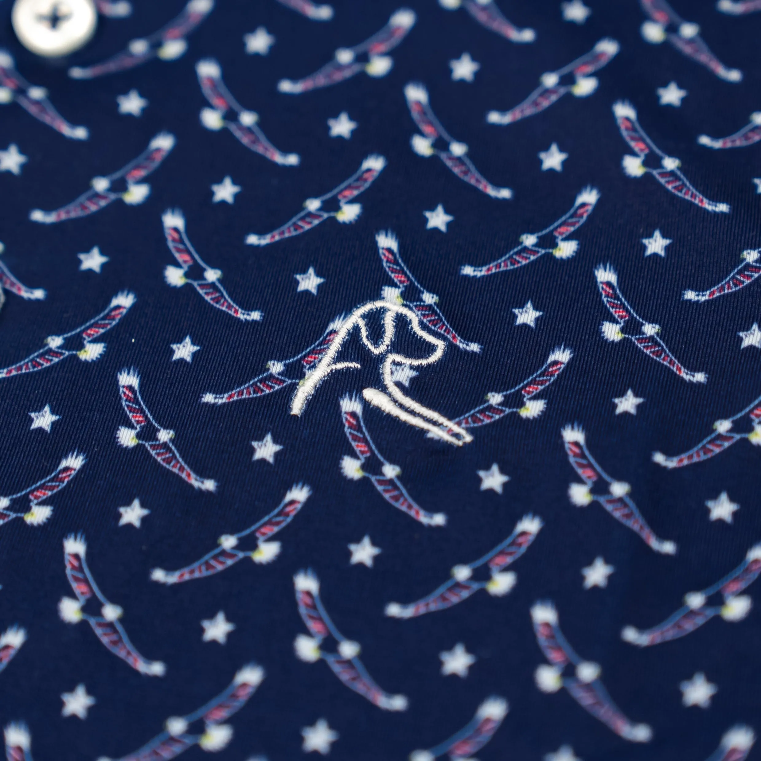 The Lil' Bald Eagle | Performance Polo | The Bald Eagle - Admiral Navy - USA