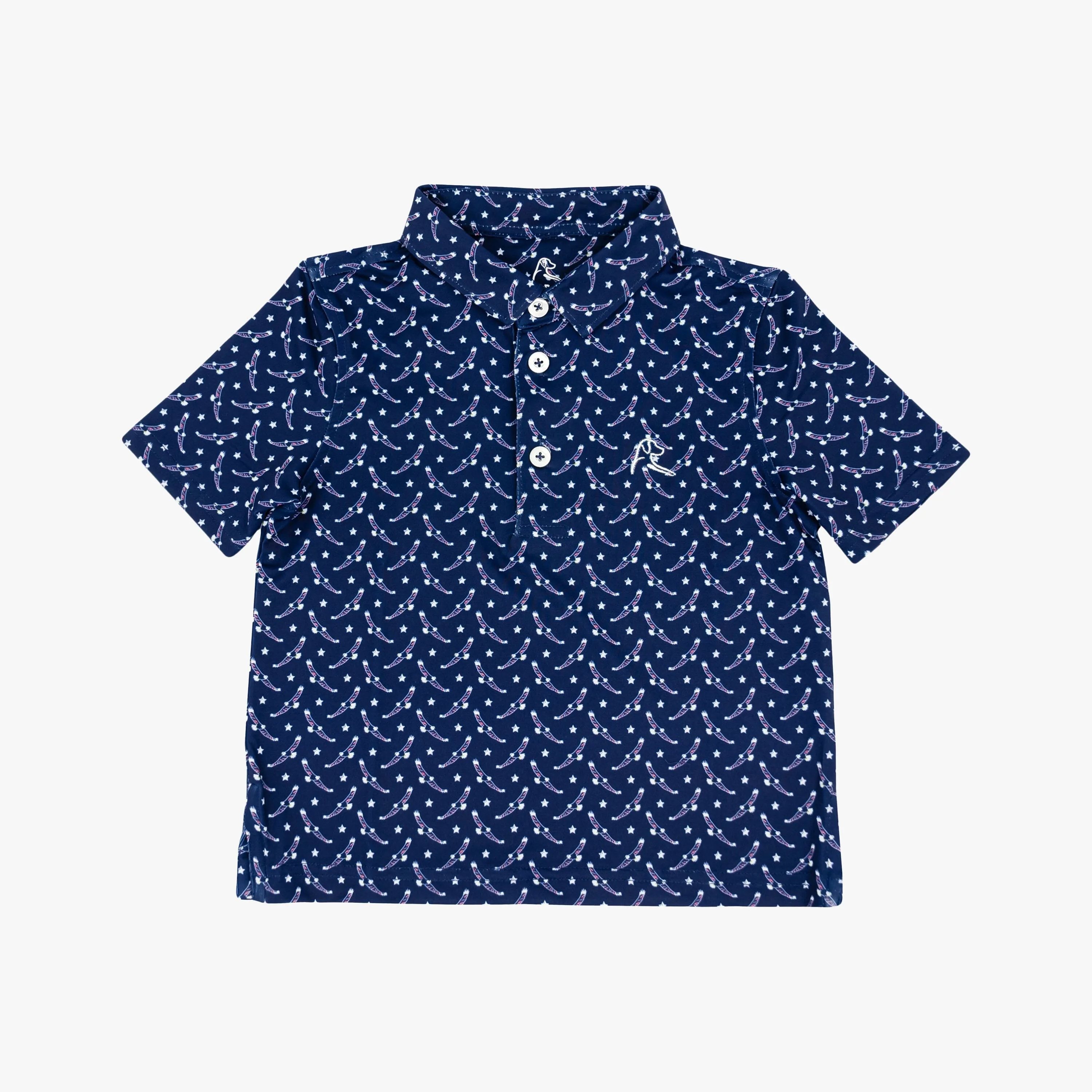 The Lil' Bald Eagle | Performance Polo | The Bald Eagle - Admiral Navy - USA