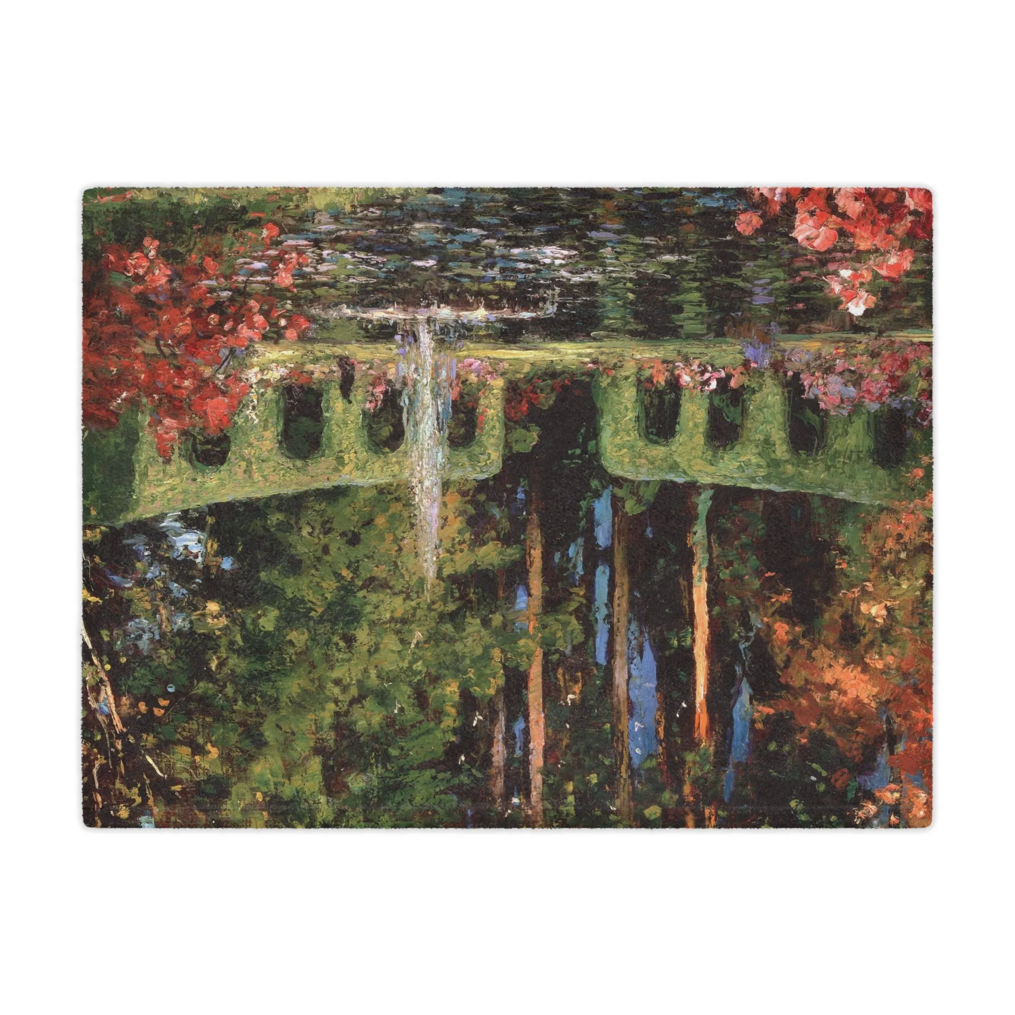 Thomas Mostyn: "An Old World Garden" - Microfiber Blanket