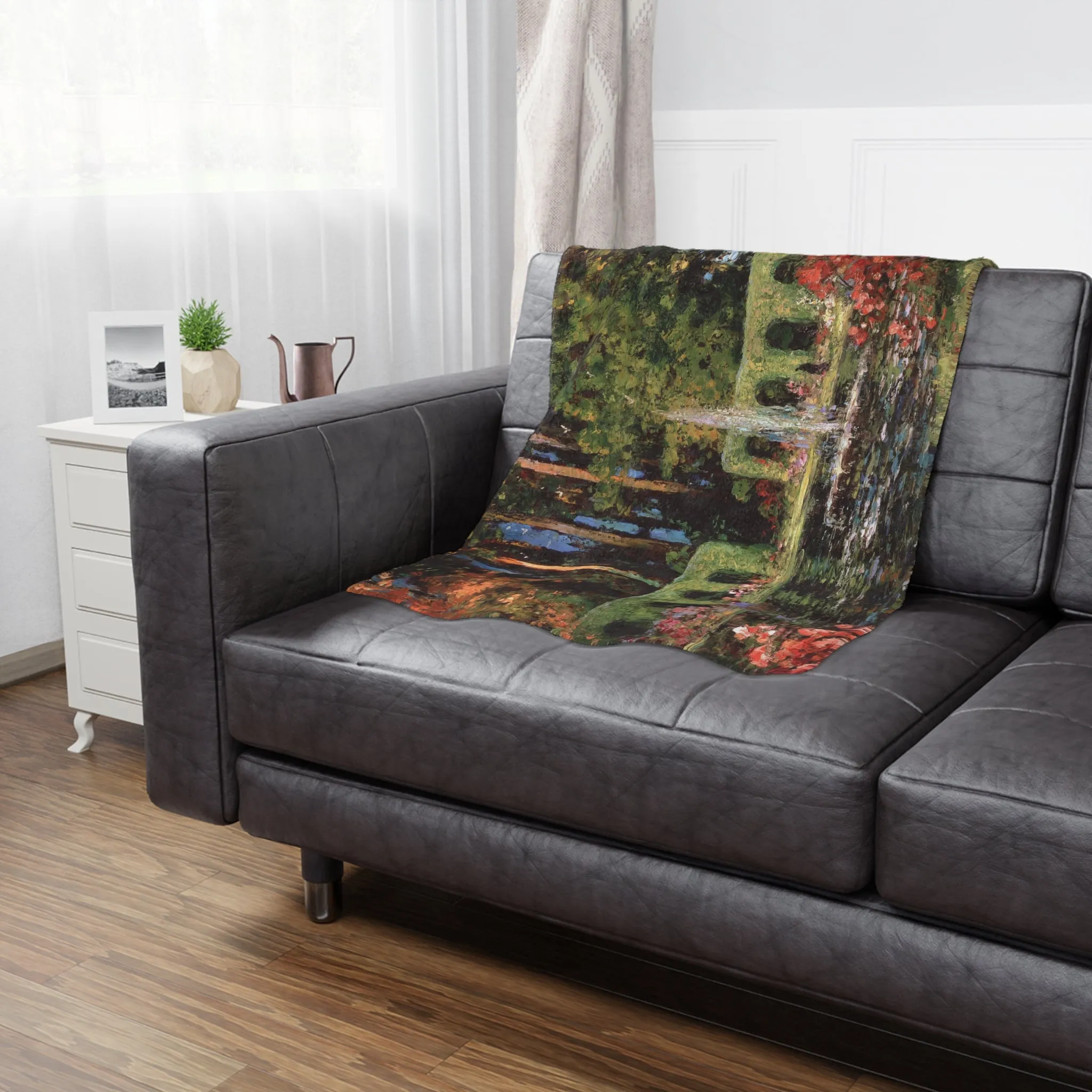 Thomas Mostyn: "An Old World Garden" - Microfiber Blanket