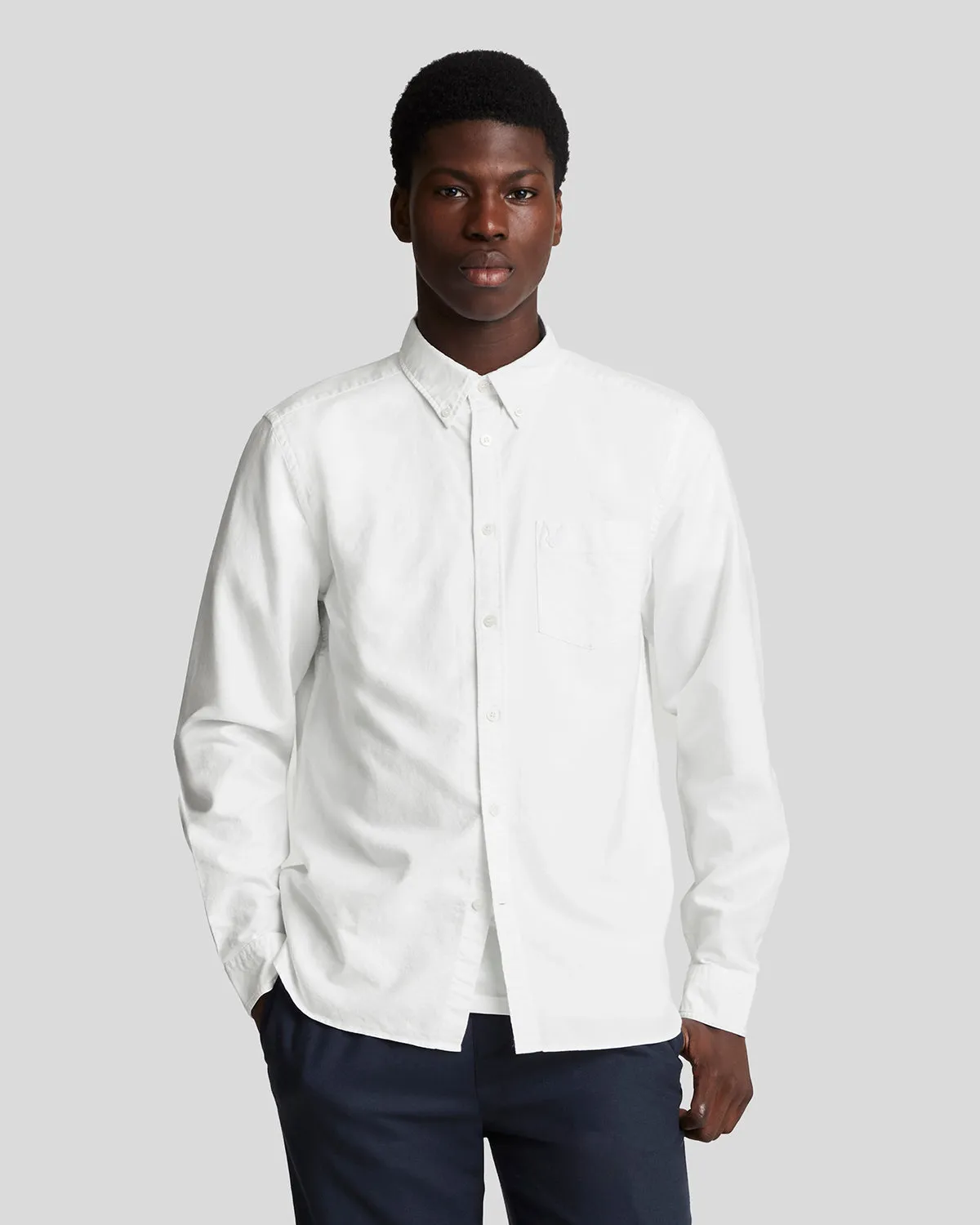 Tonal Eagle Plain Oxford Shirt