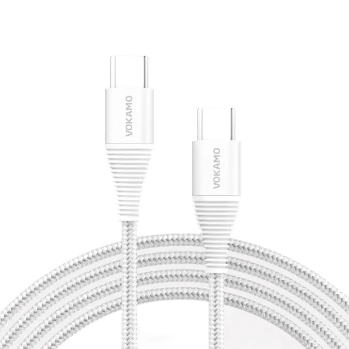 VOKAMO 60W Braided USB-C to USB-C Fast Charging Cable