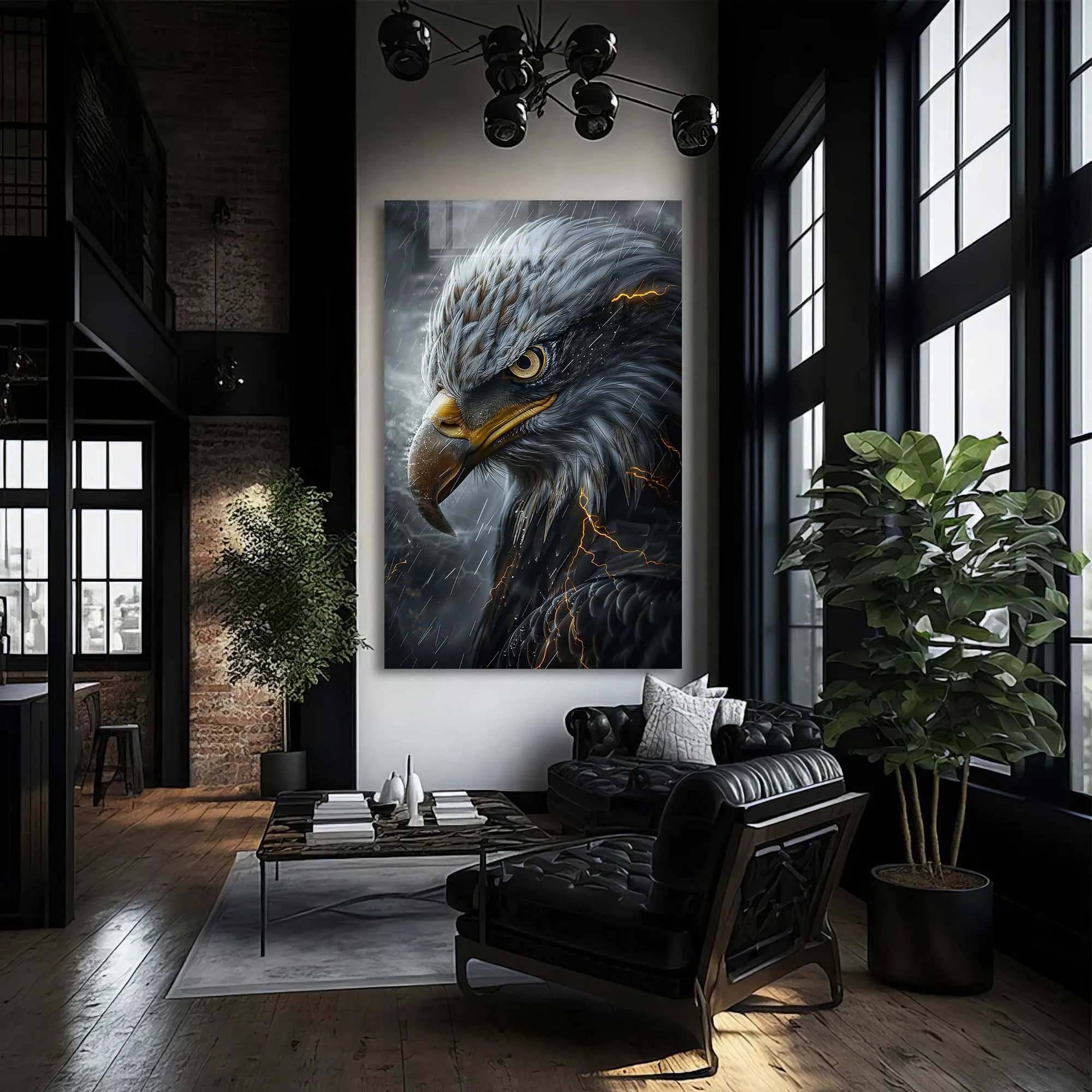 Wild Eagle - Tempered Glass Wall Art